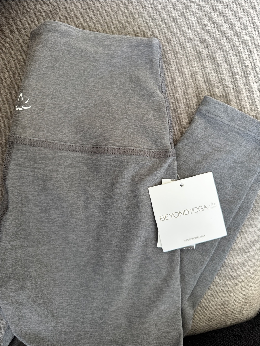 Beyond Yoga Gray High-Waist Leggings